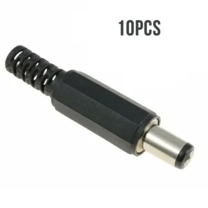 DC Jack plastic 5.5mm - Male (10 Pcs)
