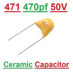 Multilayer Ceramic Capacitor 0.00047uF 471 0.47nF 50V
